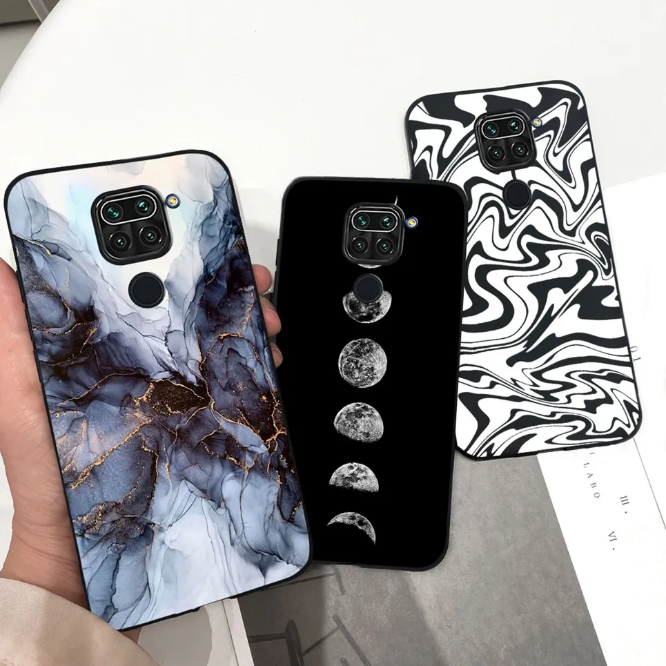 For Xiaomi Redmi Note 9 Case soft Cartoon Cat Pattern Printing Silicone Back Cover Case For Xiomi Redmi Note9 Note9 4G Bumper