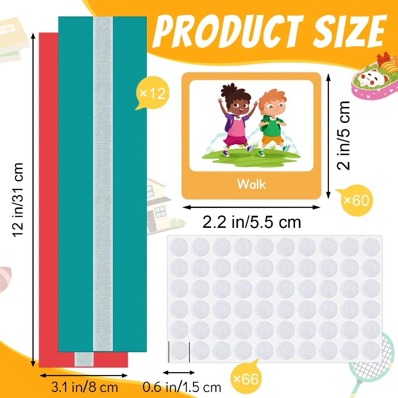 Children Visual Schedule Daily Behavior Planning Card Non Verbal Calendar Routine Chart Preschool Cognitive Educational Toys