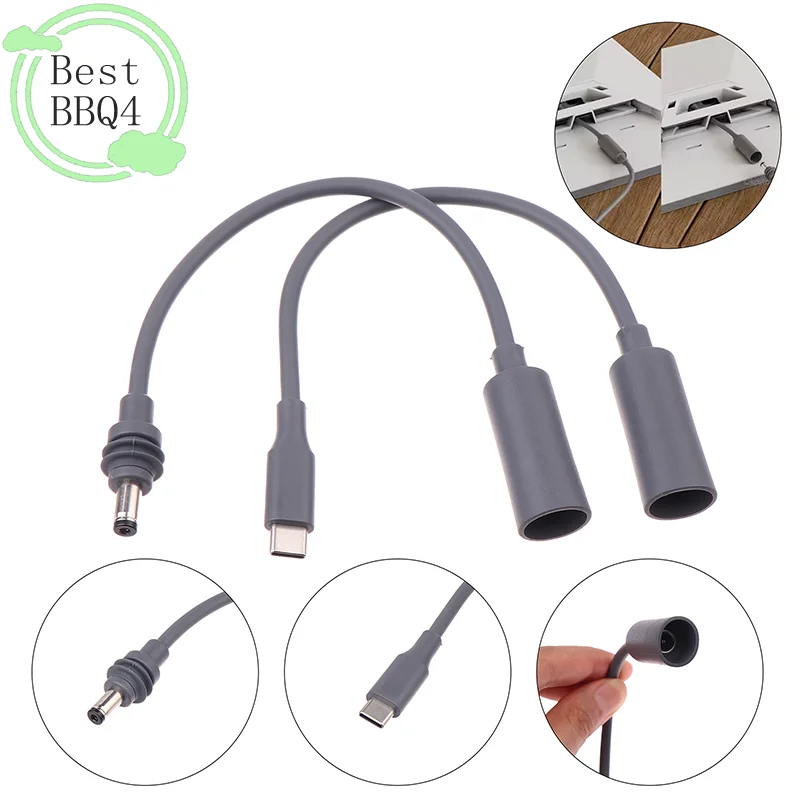 BBQ4 For Starlink Mini Type-C DC Extension Cable Female To Male Plug Waterproof Power Converter Adapter