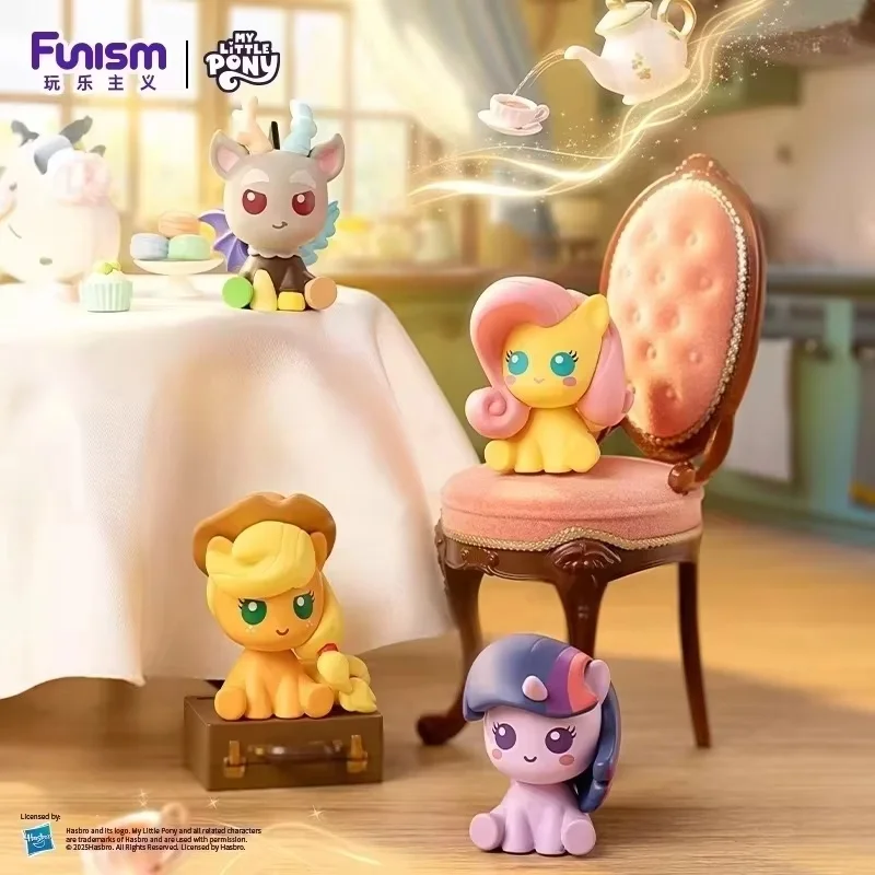 マイリトルポニー マジックボトル ブラインドボックスセット ミニビーンおもちゃ かわいいアップルジャック ピンキーパイ コレクタブルモデル 誕生日デスク装飾用