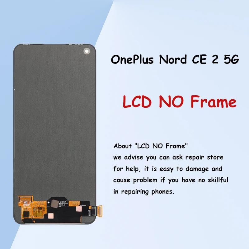 Imagem -03 - Original para Oneplus Nord ce Lcd Digitizer Assembly Substituição para Oneplus Iv2201 Display Touch Screen 6.43