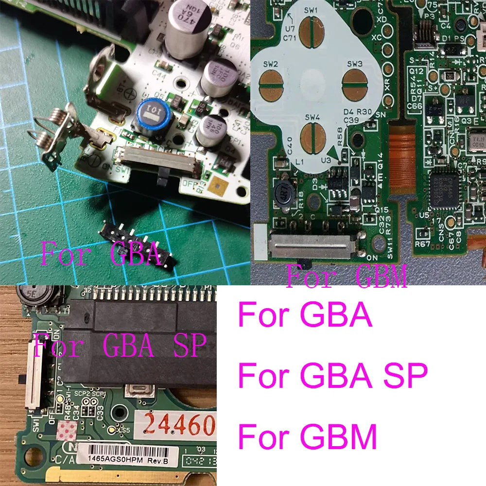 1 قطعة الأصلي ل Game Boy مفتاح الطاقة المتقدم على زر إيقاف لاستبدال GBA GBA SP GBM
