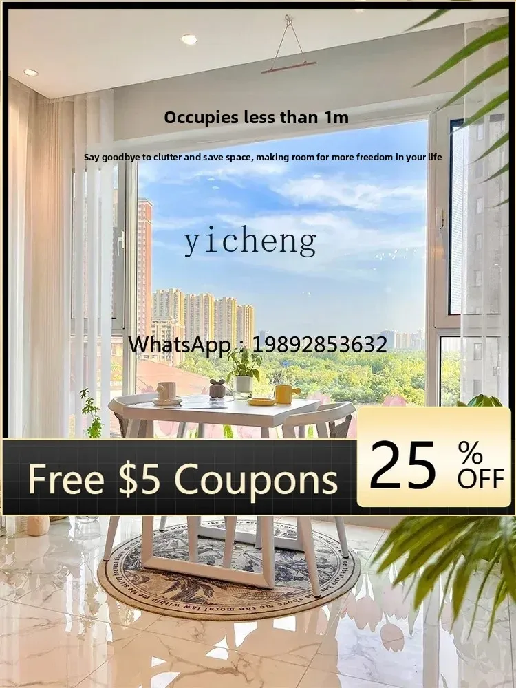 ZZ Balcony Three-Piece Tables and Chairs Combination Small Apartment Leisure Area Outdoor Waterproof a Table and Two Chairs