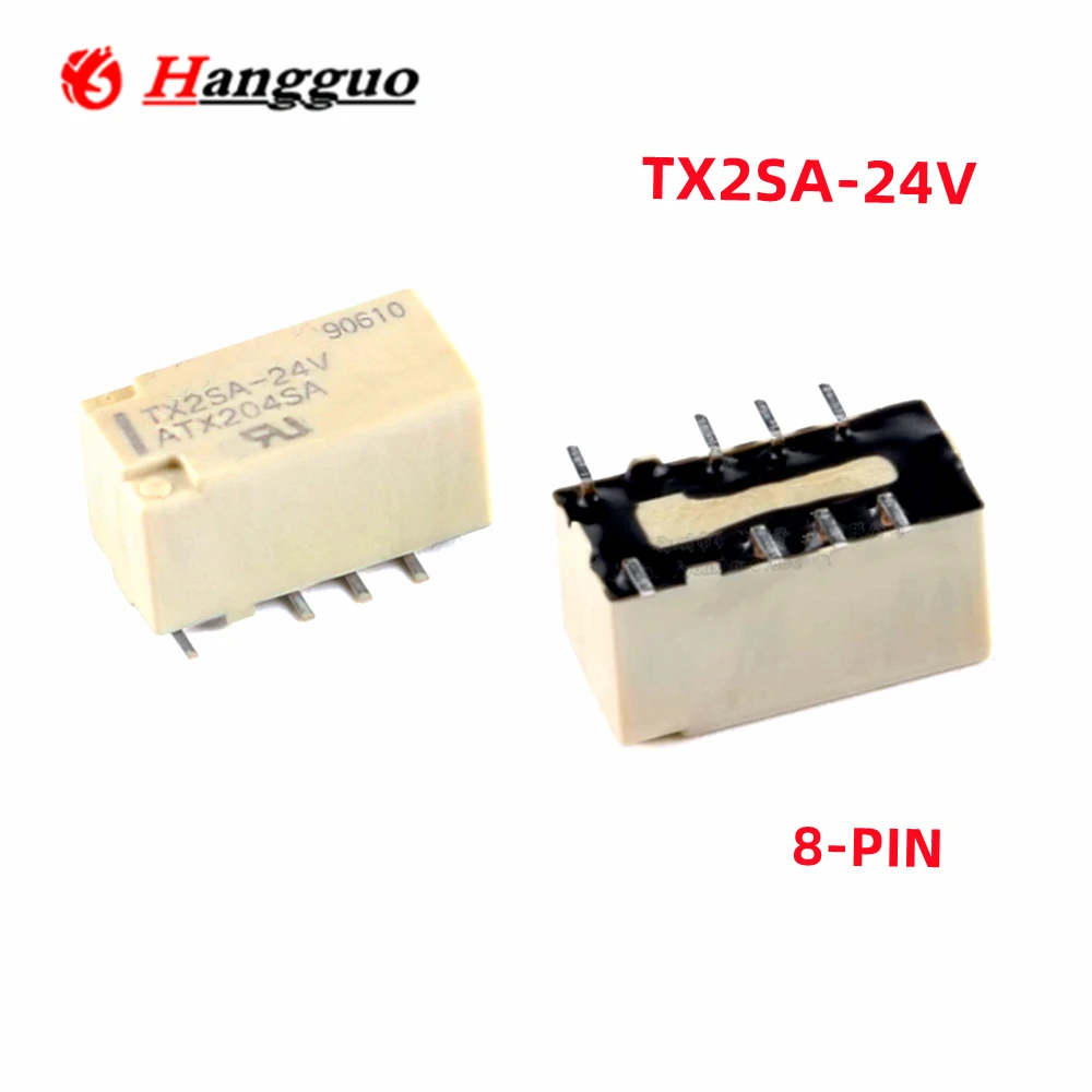 5PCS/Lot Original TX2SA-5V 12V 24V 8PIN TX2SA-5V TX2SA-12V TX2SA-24V  two-open two-close 2A 8-pin signal Relay