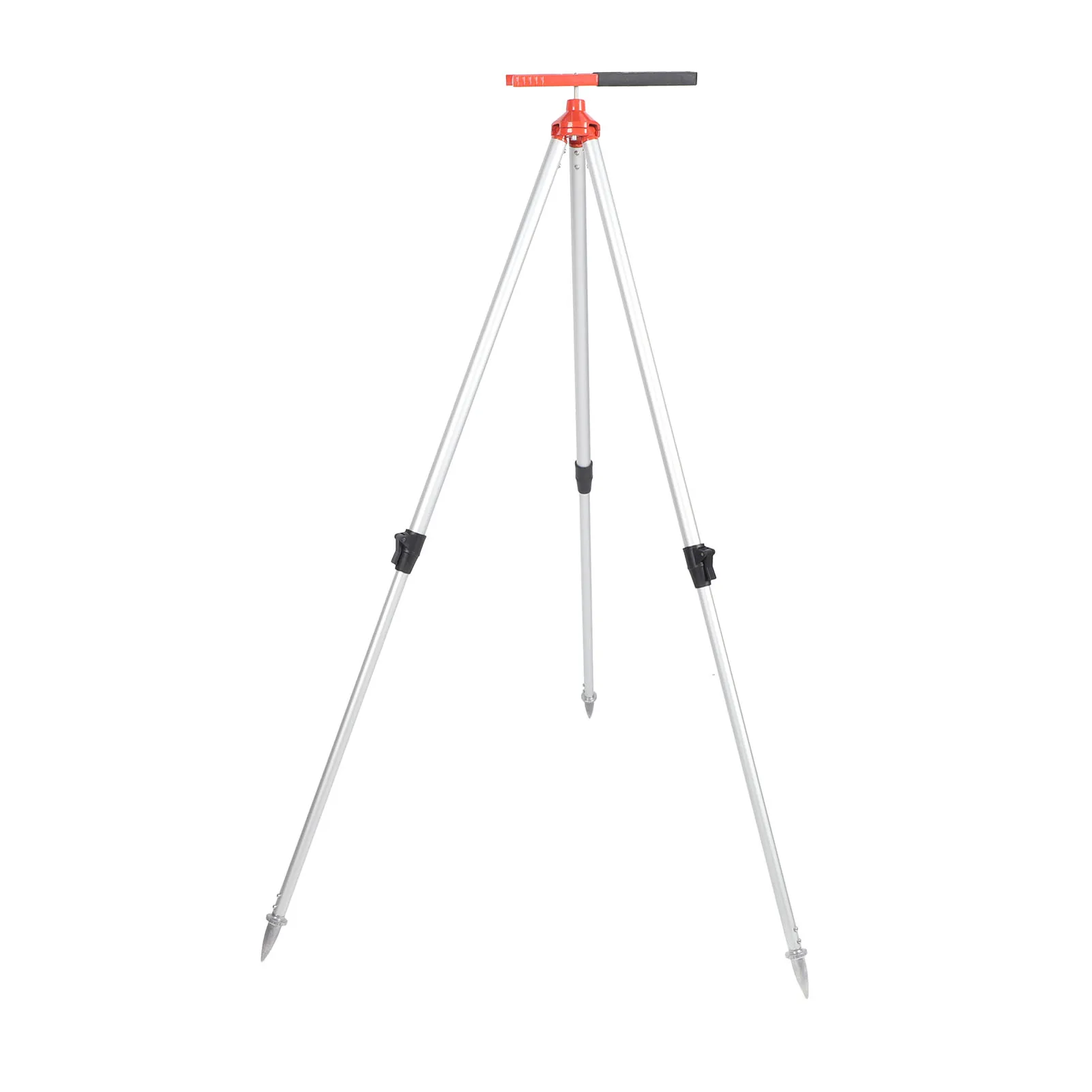 三脚プリズムポール軽量トータルステーション三脚スタンド厚みのあるアルミニウム合金高さ75‑120cm橋用格納式