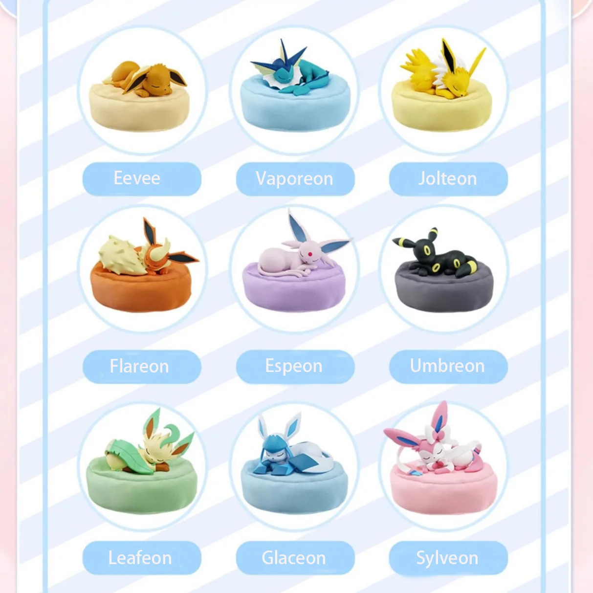 figuras-pokemon-originais-eevee-caixa-misteriosa-de-dormir-leafeon-glaceon-vaporon-flareon-sylveon-espeon-umbreon-jolteon-brinquedo-de-presente
