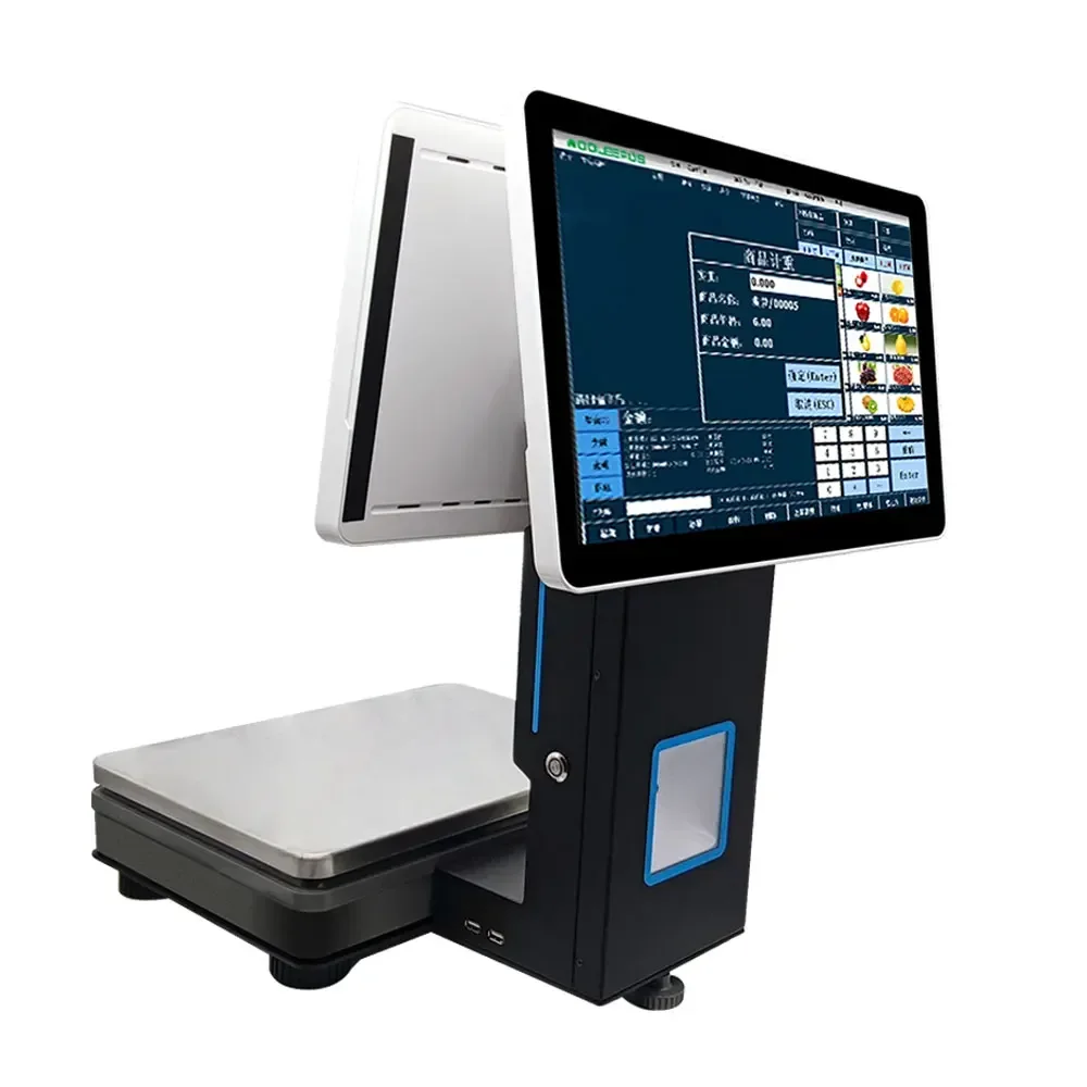 Smart Digital Pos Display Counter Printer Paper Cash Pos System With Weighing Scale