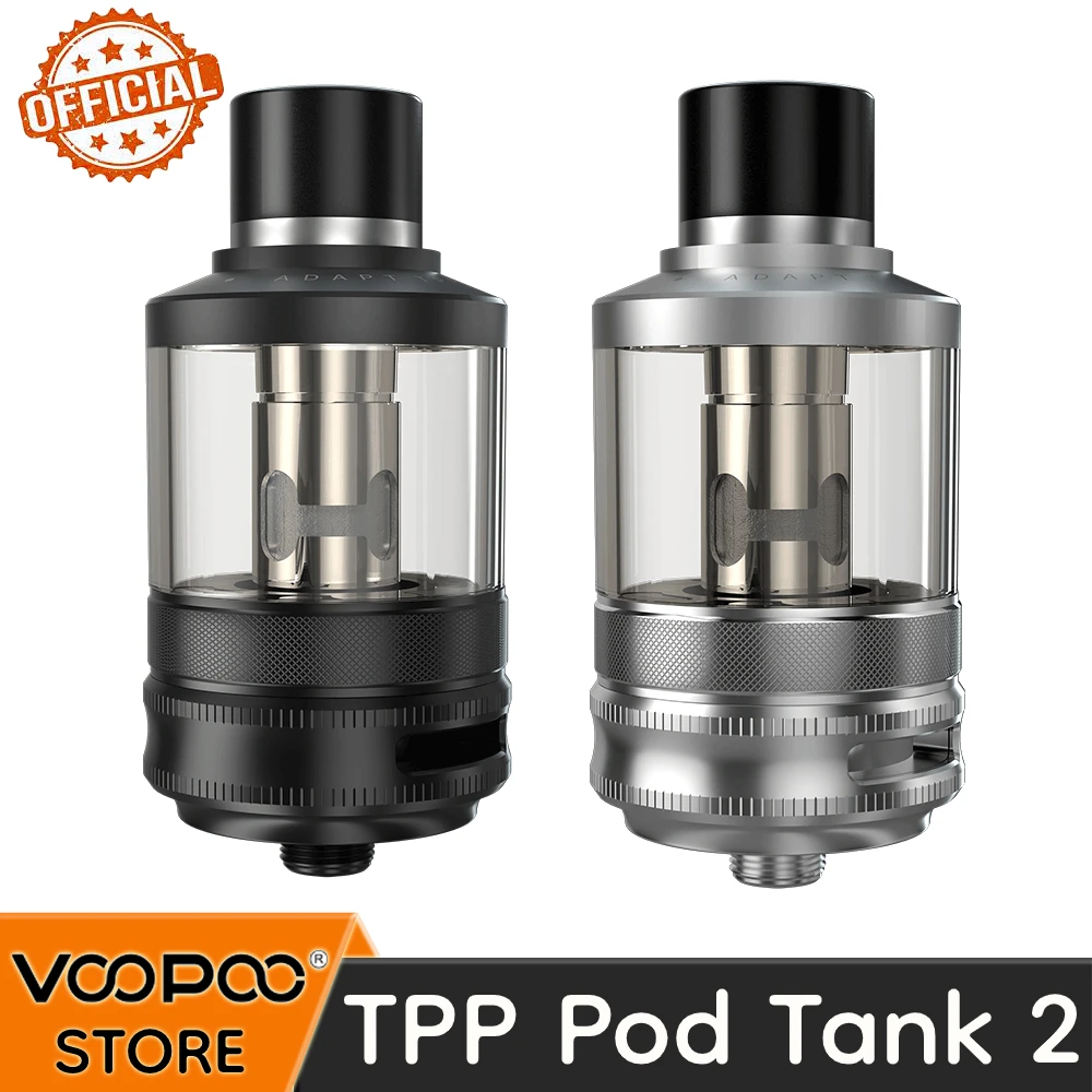 

Official VOOPOO TPP Pod Tank 2 5.5ml Pod Tank 810 Drip Tip Magnetic Base fit Drag 3 Drag X Plus 510 Thread Vape Mods E-Cigarette
