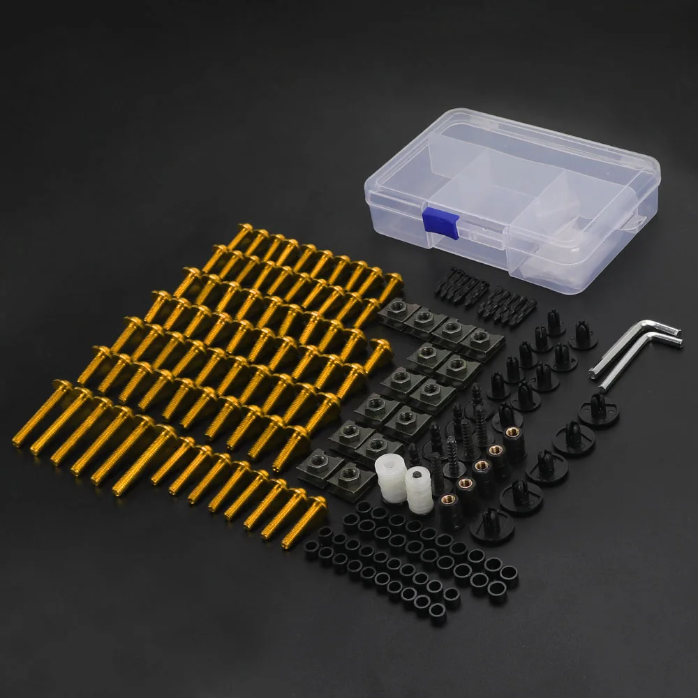FOR BMW R1100S R1150 R1150GS R1150RS R1150RT R1200GS M5 M6 Complete Motorcycle Fairing Bolts Kit CNC Fastener Clips Screws Nut 