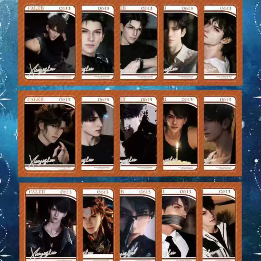 Коллекция карточек в стиле аниме «Любовь и глубокое пространство», складной дизайн для демонстрации коллекционных карточных игр премиум-класса