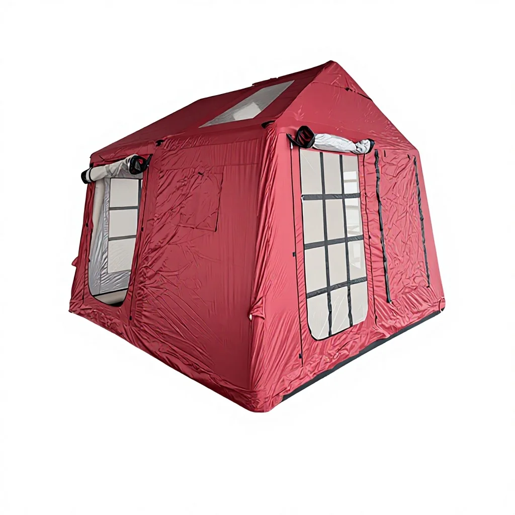Custom Snow Inflatable Four-Season Three-Tier Waterproof Tent for Outdoor Camping with Full Equipment Cabin Room