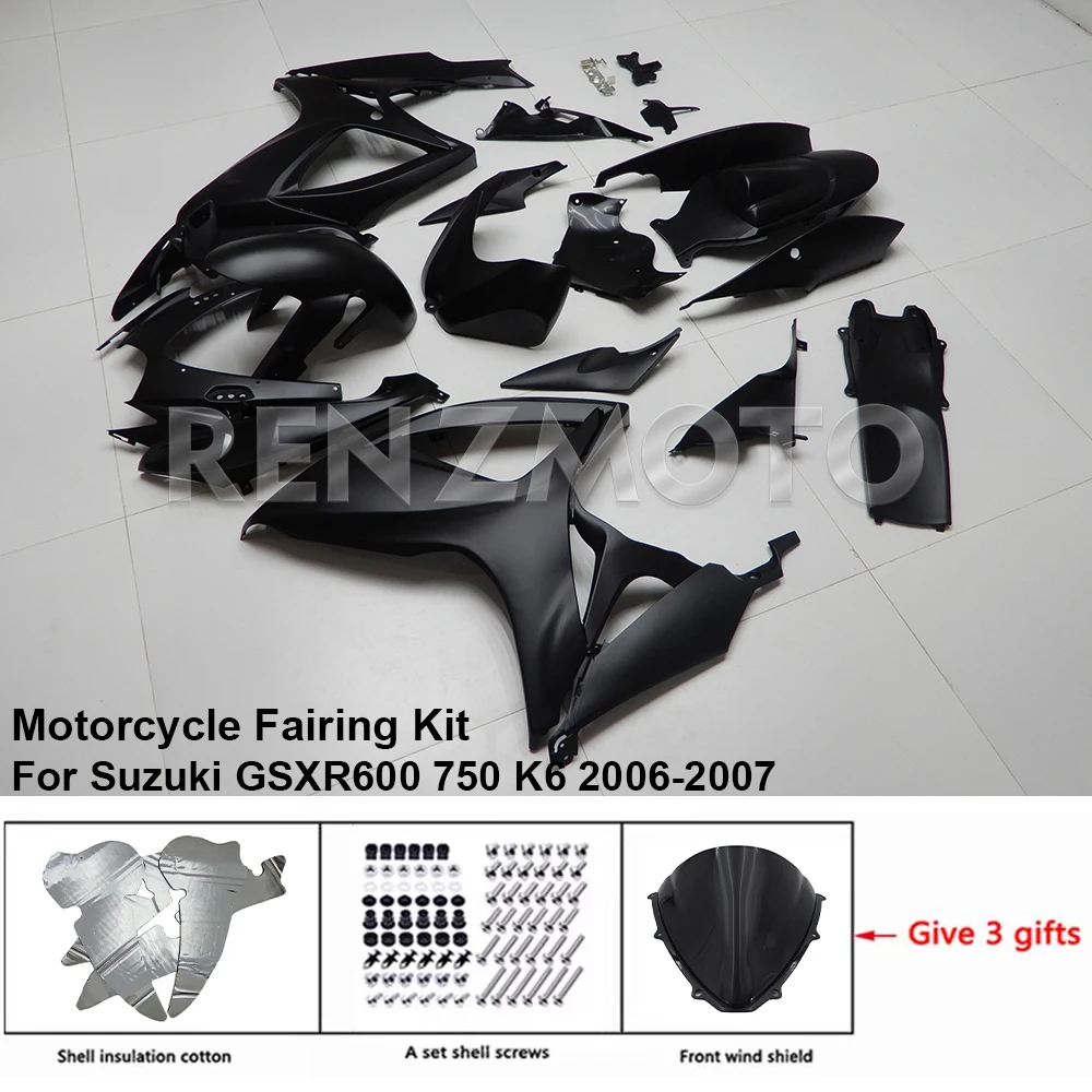 

Комплект для кузова мотоцикла, обтекатель для Suzuki GSX-R600 R750 2006 2007 K6, пластиковые аксессуары для кузова