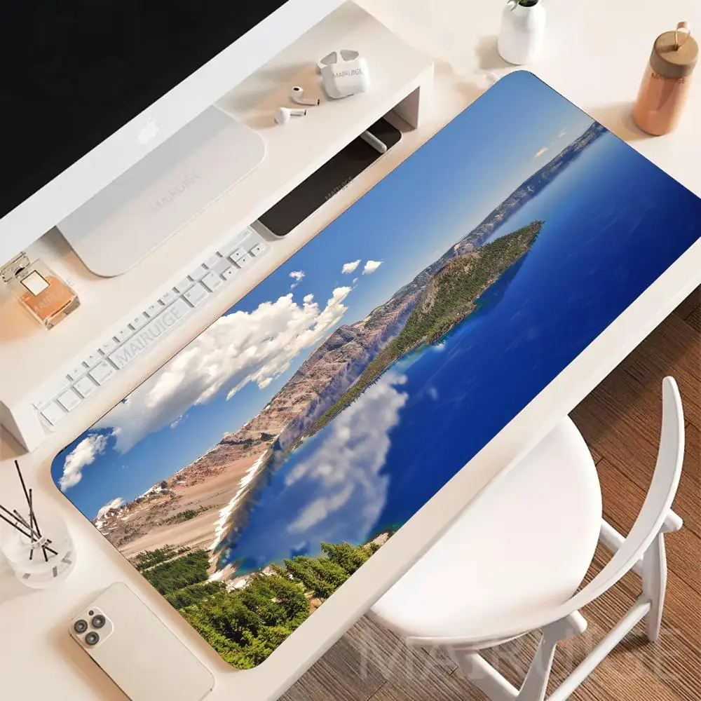 Sea view Mouse Pad Large Gaming Table Cushion Mousepads Nootbook Game Rug Non-slip Laptop Tablet Mat Mini PC Playmat