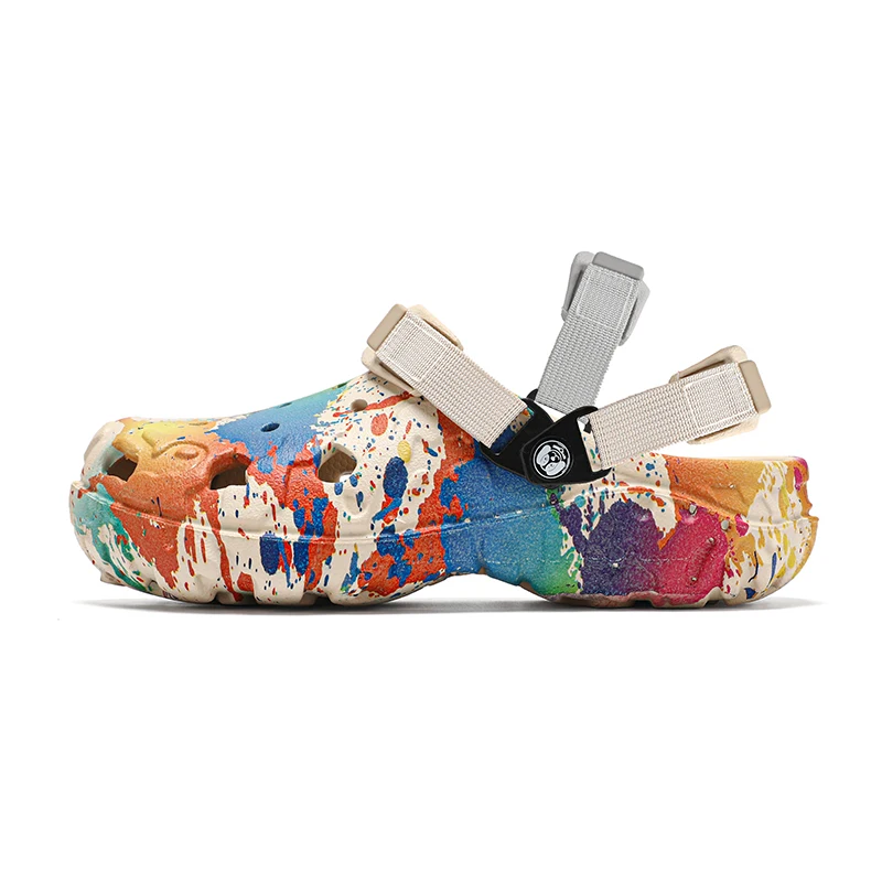 شباشب رجالية جديدة صنادل أحذية رجالية للحديقة أحذية مسطحة صنادل مموهة أحذية رياضية رجالية أحذية منزلية للنشاط الخارجي #6