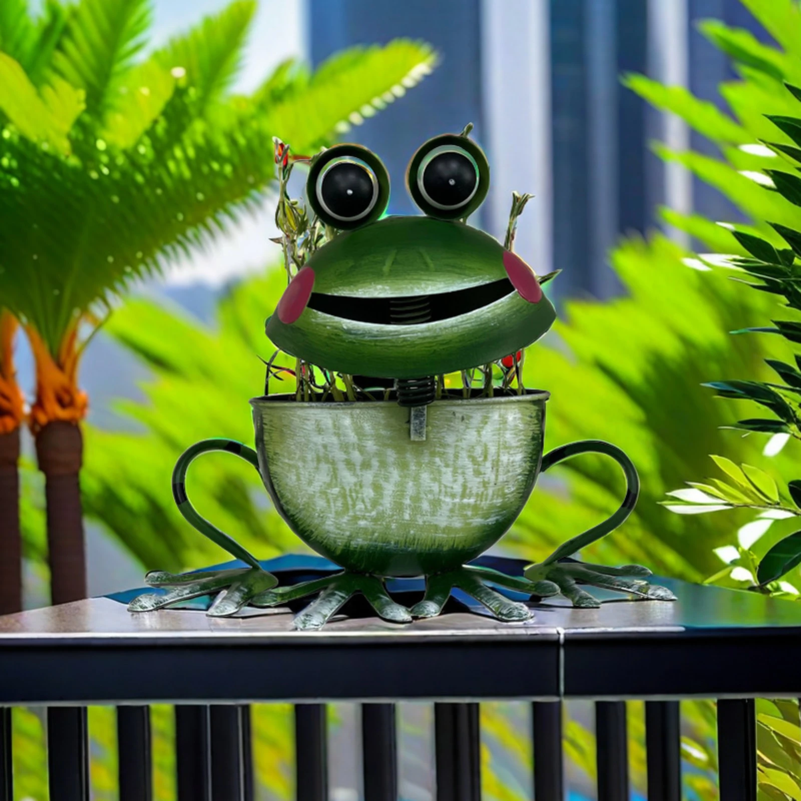 Creative Succulent Potted Flowerpot Insect Wrought Iron Flower Pot  Home Garden Tabletop Potted Decoration Platters Flowerpots