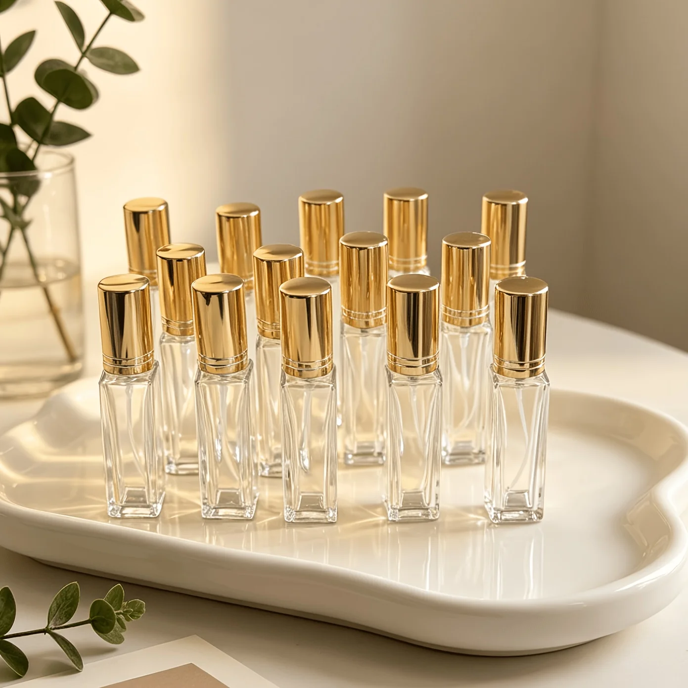10ML 10 Bottle High-End Glass Perfume Spray Empty Bottle, Fashionable And Portable High Beauty Perfume Sub Bottle