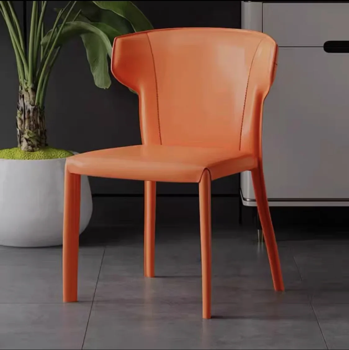 Simple back chair Nordic light luxury dining chair