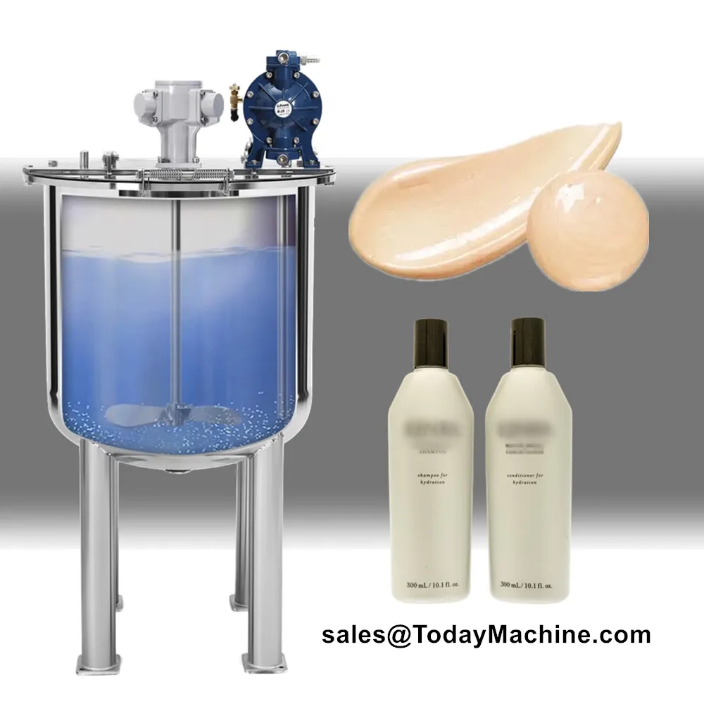 Liquid Soap Shampoo Hair Gel Shower Gel Mixing Blending Tanks Making Machine