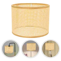 Blanc Lampshade Small Chandelier Lamp Shade Handwoven Light Shade Drum Lampshade Lamp Replacement Light