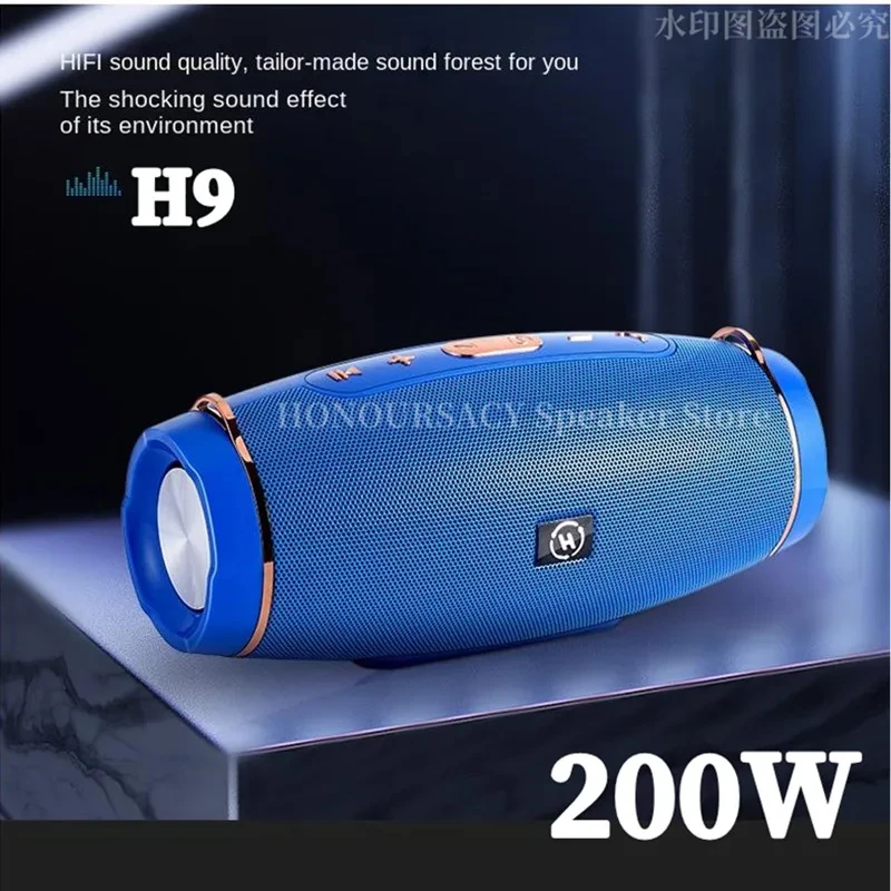 Powerful Subwoofer Portable Radio FM Wireless Wireless  Bluetooth Speaker Music Blutooth For Large High Power Bass Sound Box