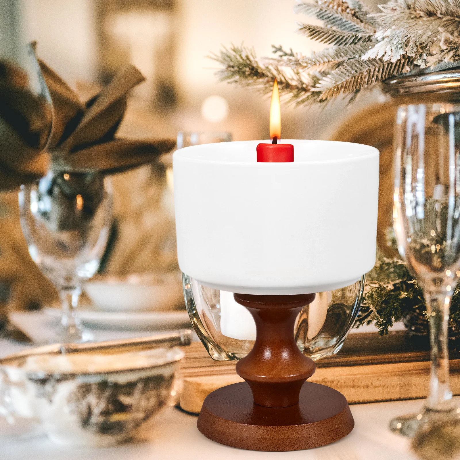 

Footed Ceramic Dessert Cup Sturdy Base Ice Cream Goblet Creative Beverage Container for Party Wedding Gift Pudding Mousse Cake