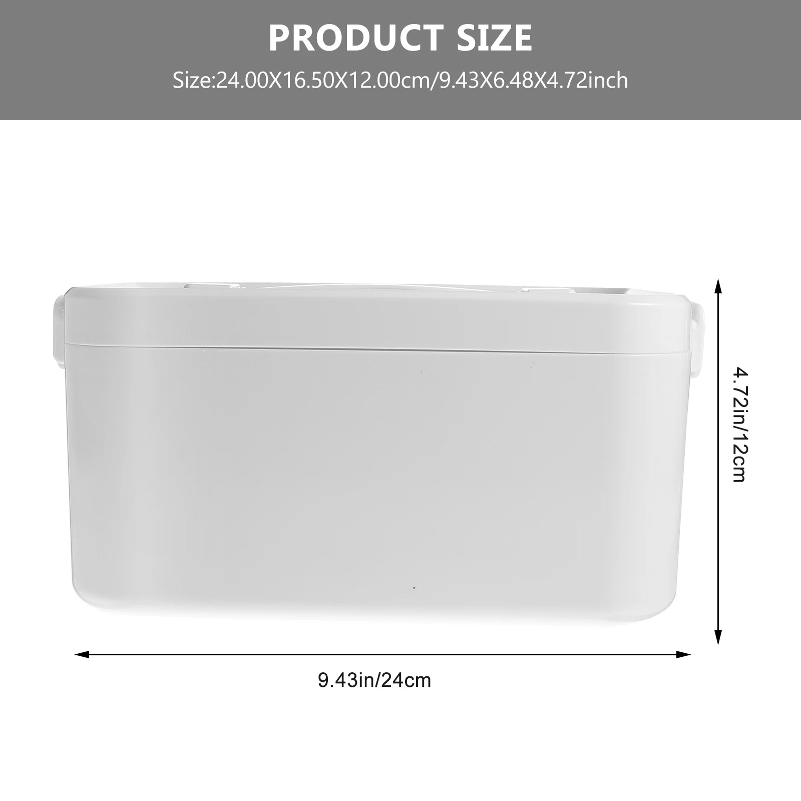 1pc First Aid Medicine Box Large Capacity Portable Storage Case For Medication Sundries Organizer Outdoor Travel Sports