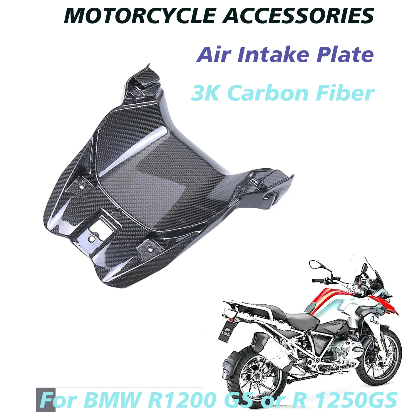 

For BMW R 1250 GS R1250GS 3K Carbon Fiber Modified Air Intake Plate Motorcycle Accessories 2017 2018 2019