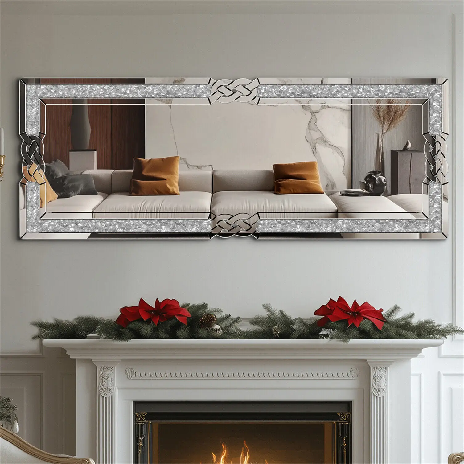 Crushed Diamond Floor Mirror 4