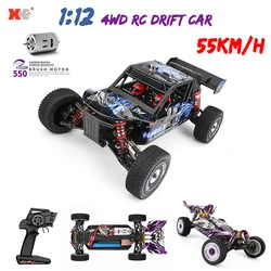 WLtoys XKS 124018 124019 1/12 RC samochód 2.4G pilot 55 Km/H wysoka prędkość 4x4 Off-Road 4WD Drift RC Drift prezent zabawka samochód dla chłopców