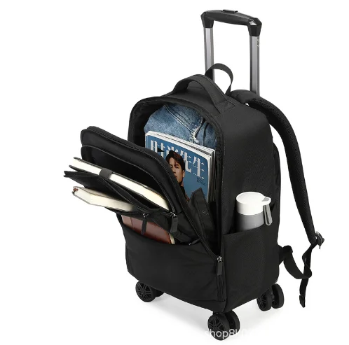 Men 20 Inch Travel Trolley Bags  Rolling luggage Backpack Wheeled Backpacks cabin size Women Carry on hand luggage trolley bag