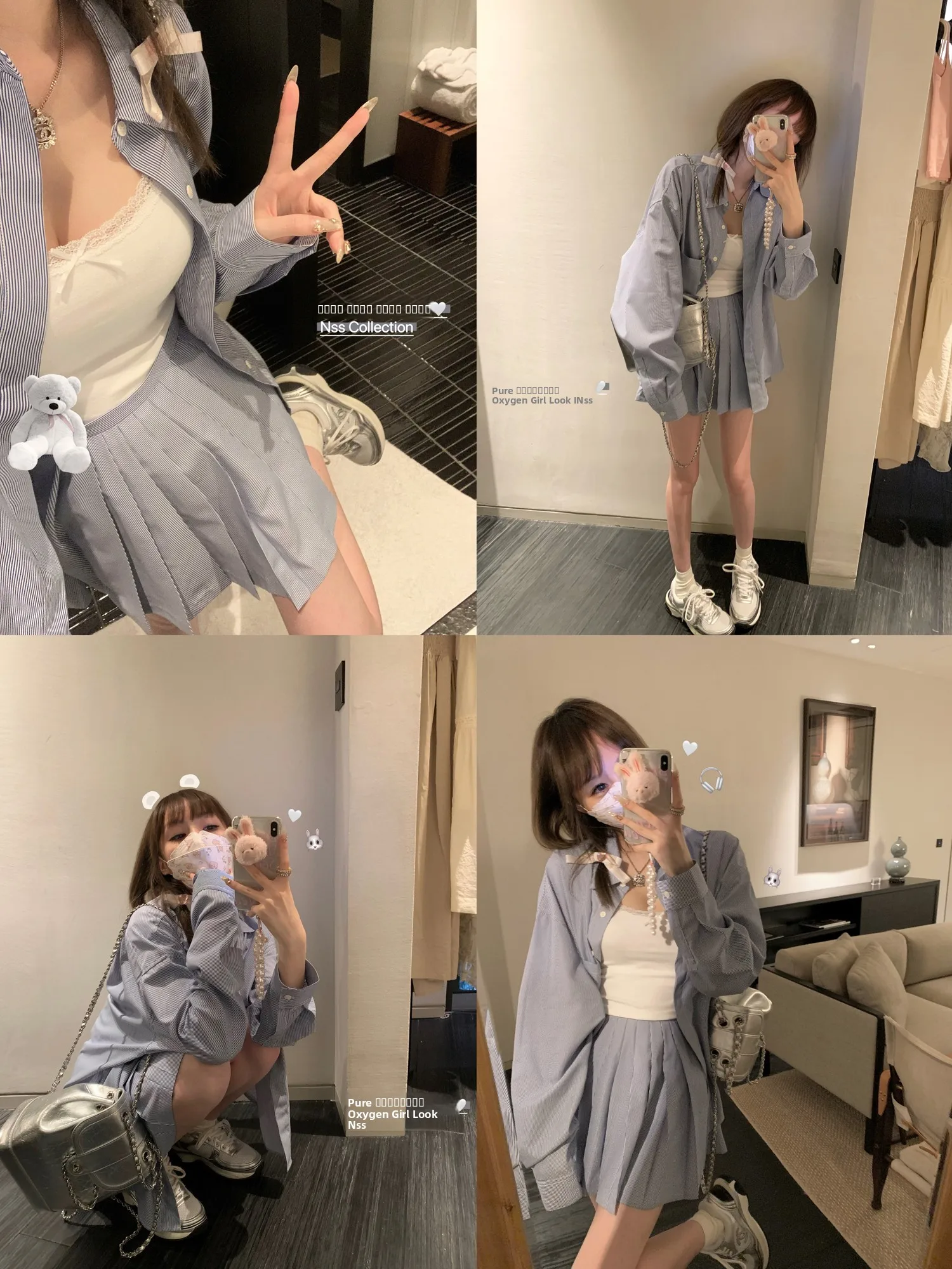 

Женская свободная блузка Pure Oxygen Girl с длинными рукавами, дизайн для ранней весны, синие полоски, повседневная модная женская блузка