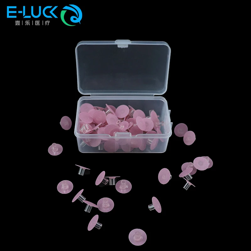 10pcs Dental Polishing Discs Finishing Polisher Disc with Mandrel Dental Resin Filling Material