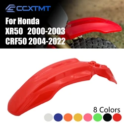 Motorcycle Front Fender Mudguard Pit Dirt Bike Mud Guard Plastic Body Cover For Honda XR50 2000-2003 CRF50 2004-2022 Universal
