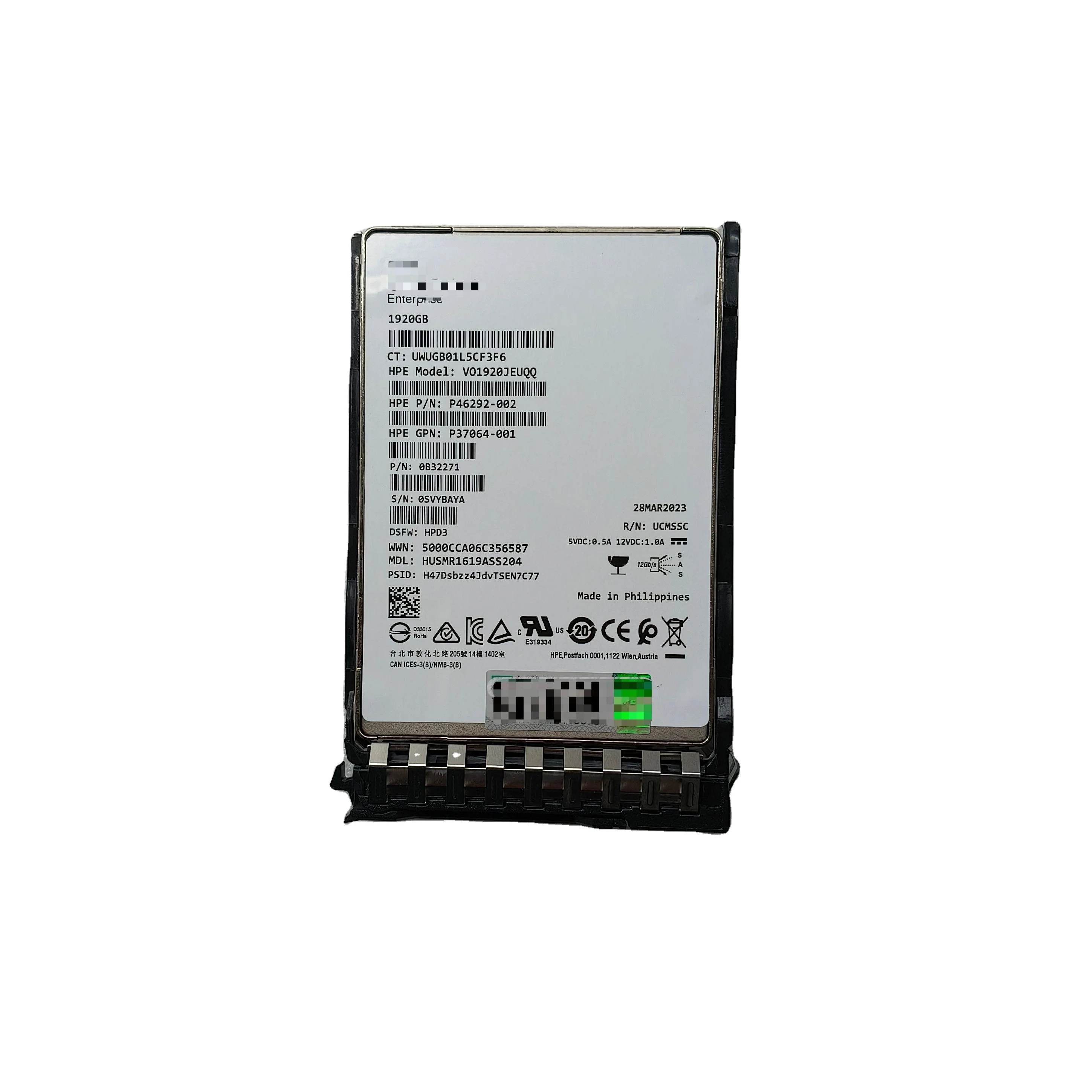 

Серверный жесткий диск P40507-B21 P41532-001 1,92 ТБ SAS 12G 2,5 Чтение интенсивного считывания SFF BC Value SAS Multi Vendor SSD