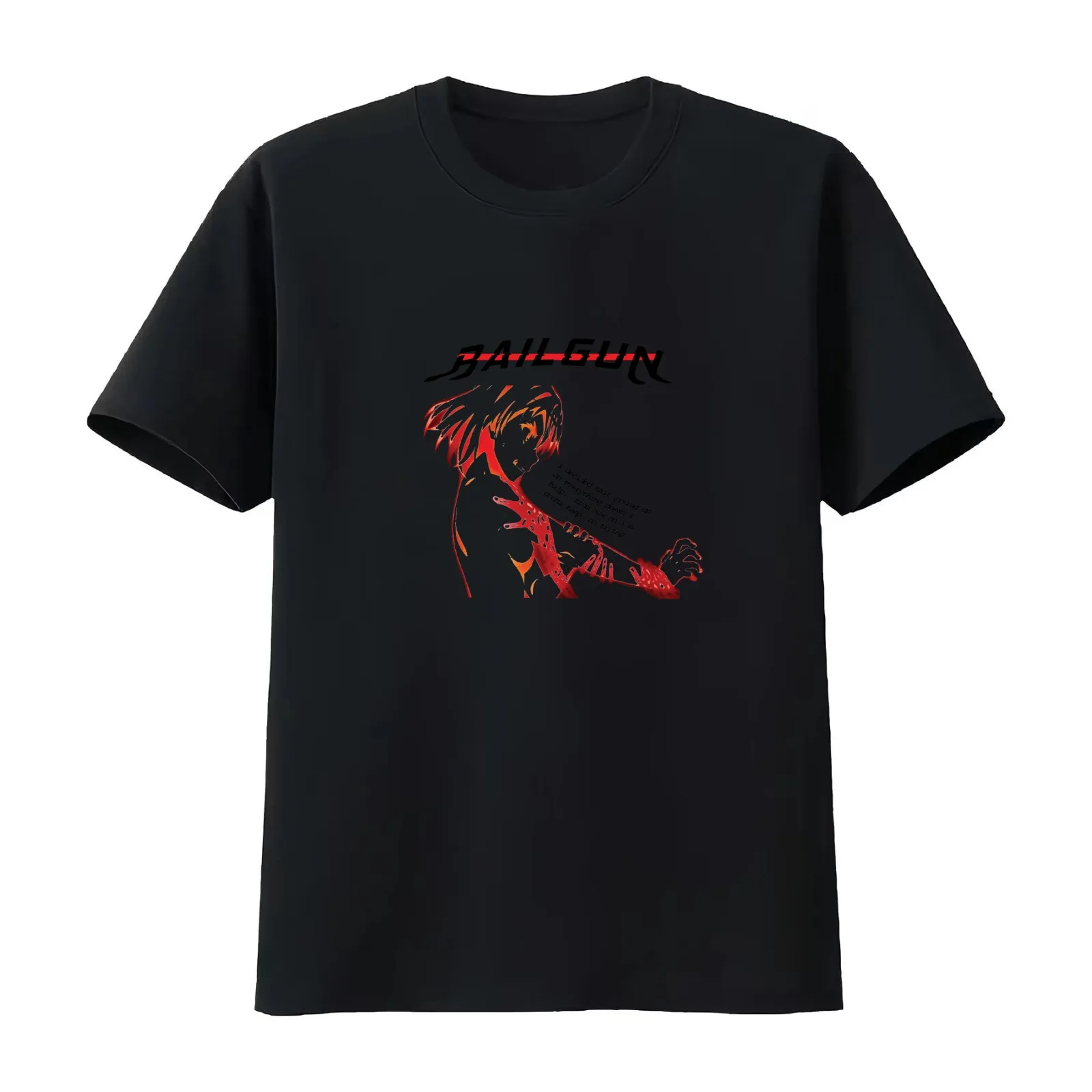 A Certain Scientific Railgun T '' KEEP ON TRYING'' V1 T-Shirt Summer Casual Cotton Tee Oversized Streetwear Tops 100% Cotton