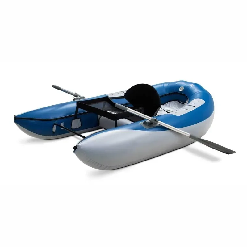 Inflatable Pontoon Fishing Paddle Boat With Aluminum Frame for Sale in Best Price