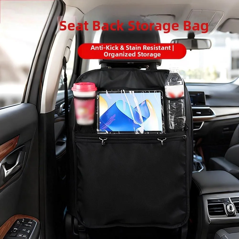 

Waterproof Bag Car Seat Organizer 15-Liter Capacity Mesh Compartments Transparent Pockets Vehicle Storage Solution
