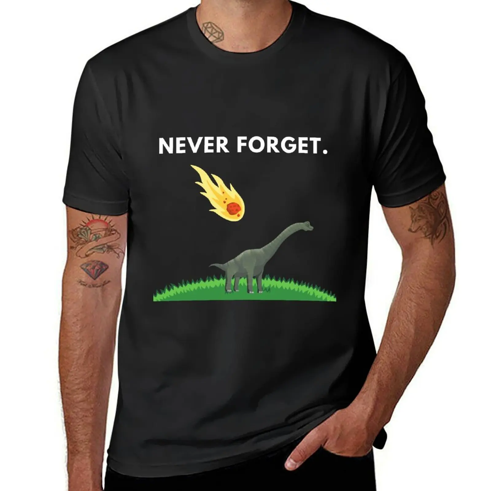 

Never Forget T-Shirt oversizeds Funny t-shirts anime man clothes mens cotton t shirts