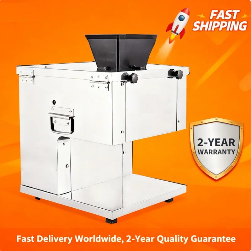 

Маленькая машина для нарезки мяса для свинины, говядины, баранины, куриной грудки, мягкая машина для нарезки овощей, измельчения кубиками, 110 В 220 В