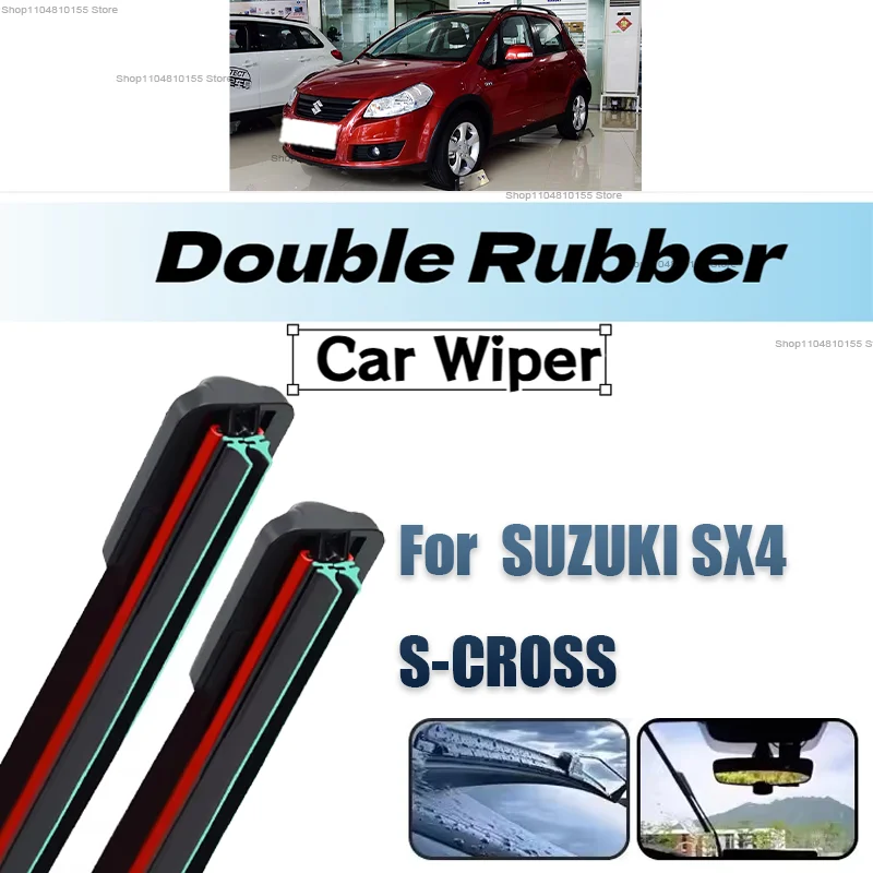

Car Windshield Windscreen Front Rear Wiper Blade Rubber Accessories For SUZUKI SX4 S-Cross 26" 14" 10" 2006 - 2018 2019 2020