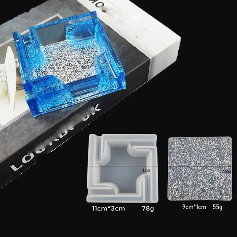 2024 Tray Molds for DIY Jewelry Storage Plate Epoxy Clay Craft Making Cement Casting Mould Art Ashtray Coaster Soap Resin Mold