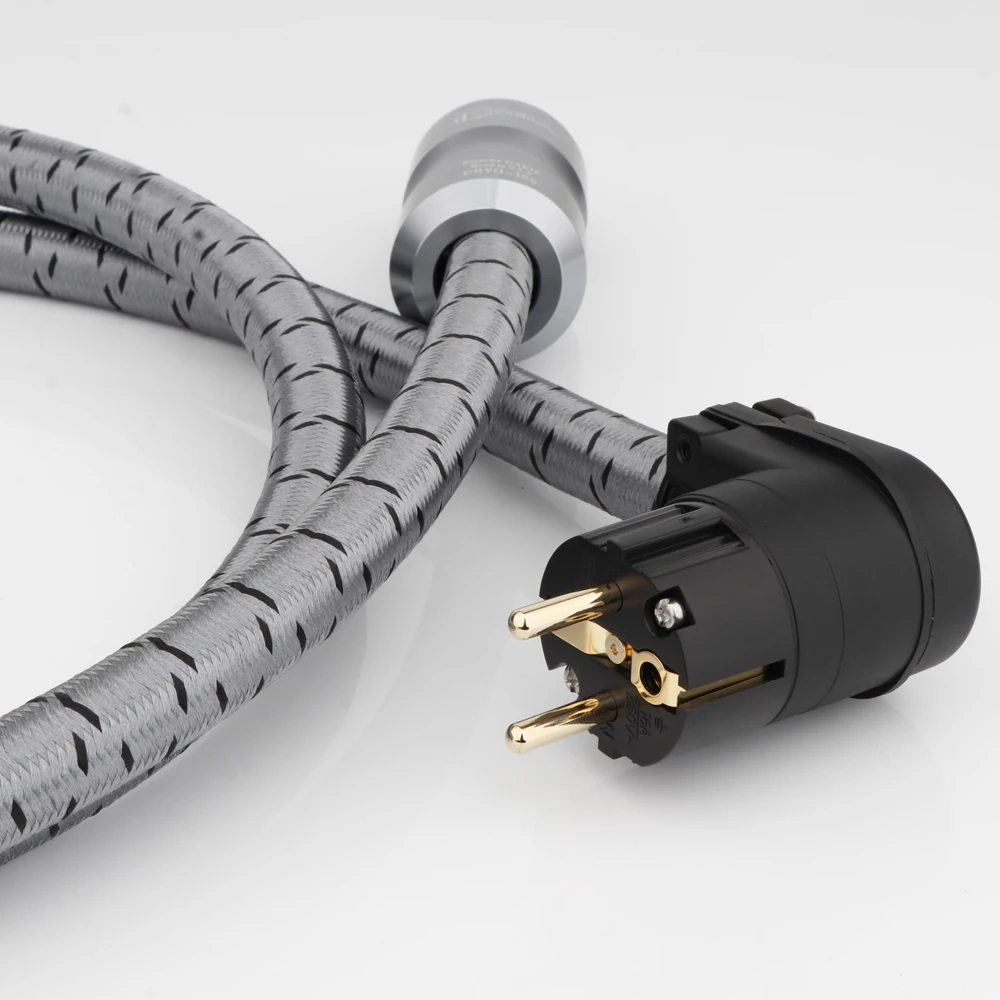 JP Krell HIFi สายไฟ CRYO-156 EU สายไฟ AC สายไฟ SCHUKO Audio CD เครื่องขยายเสียง AMP มุม EU Plug สายไฟ