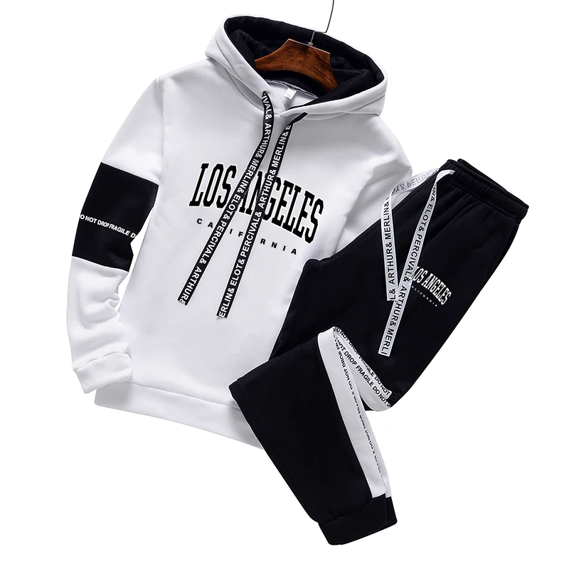 

Men's Tracksuit Outdoor Jogging Hot Sale Casual Hooded Long Sleeves Single Piece Sports Sweatshirts And Daily Sweatpants Comfort