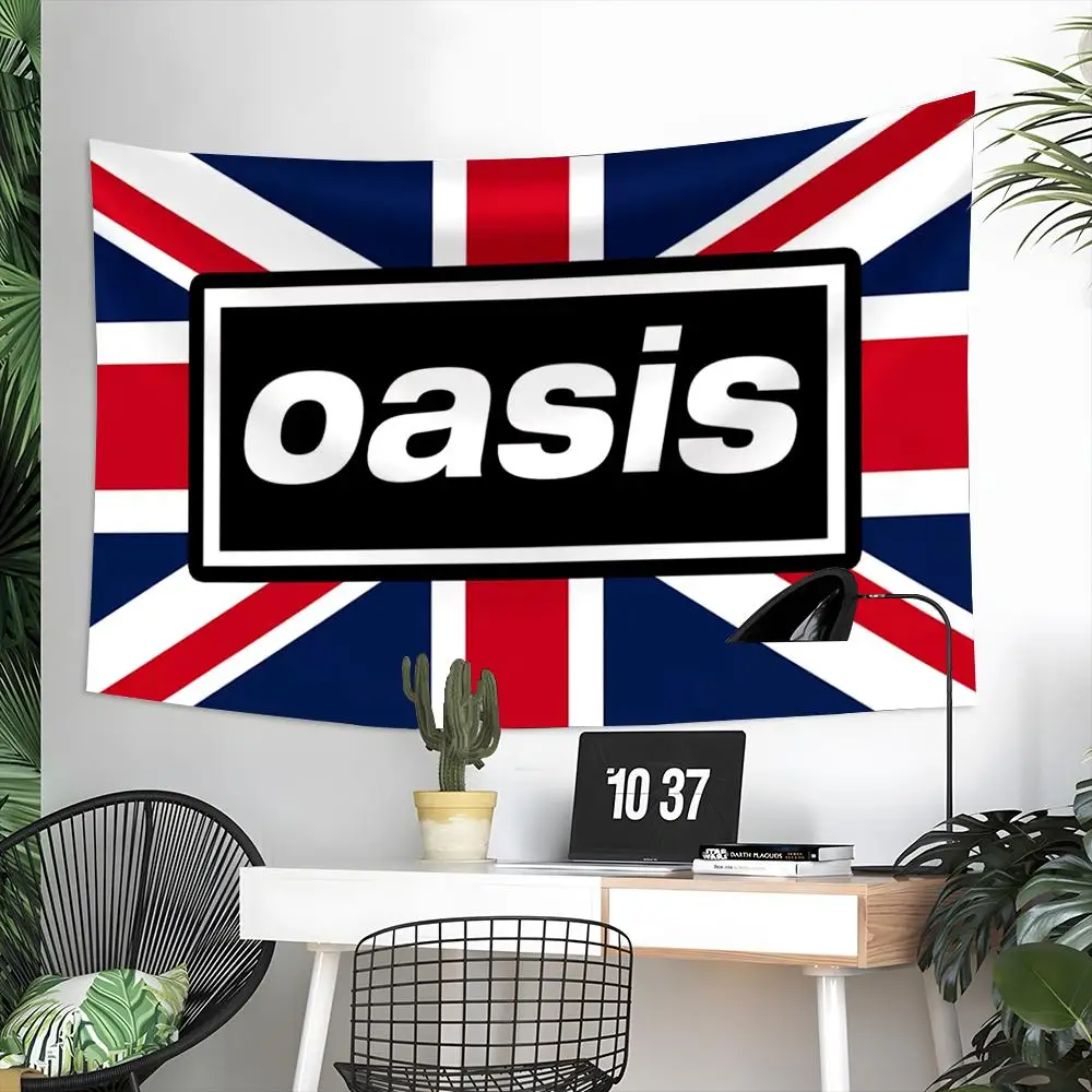 Famous Rock Band O-Oasis Tapestry Microfiber Tapestry Wall Hanging Decor for Bedroom Living Room Home Outdoor Festival