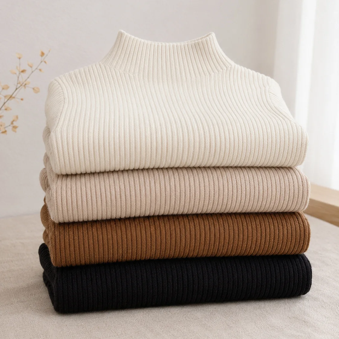 Crew Neck Pullover T-Shirt Kids Long Sleeve Cotton Undershirt Solid Basic Casual Tops for Boys Girls Spring Autumn