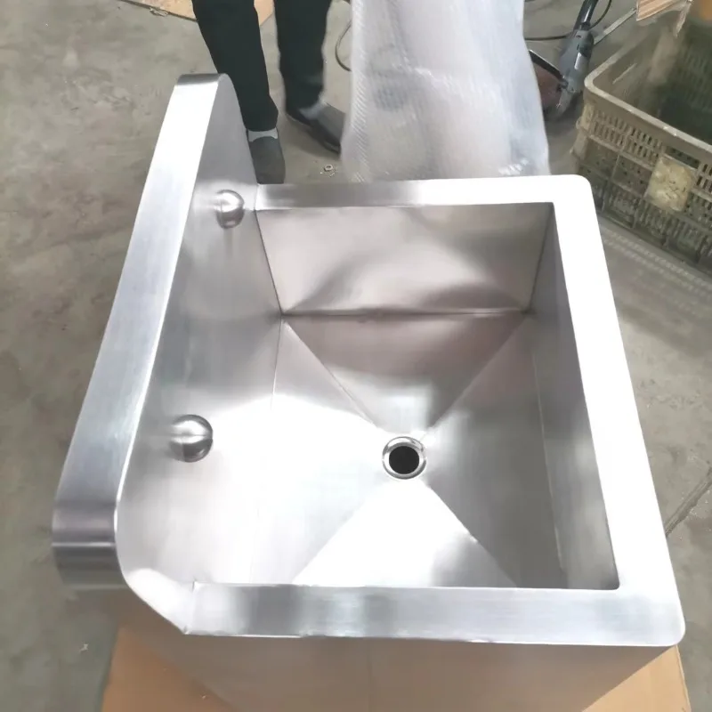 304 stainless steel wash basin single wash basin dust-free workshop cleaning pool hospital school square wash basin