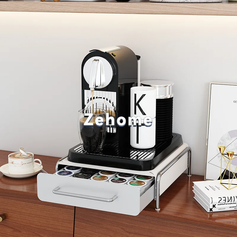 Coffee capsule storage rack, coffee machine base desktop, water bar countertop, tea bag storage rack