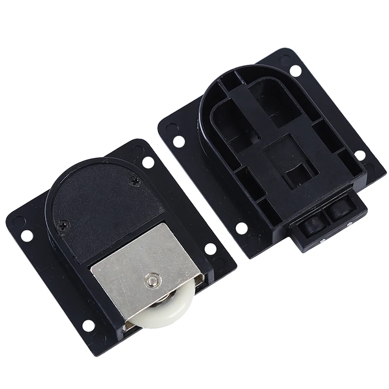 Home Kleider schrank Schiebetür Riemens cheibe schwarz Schiebetür Rad schrank Nylon Riemens cheibe hängendes Rad Kleider schrank Möbel Hardware