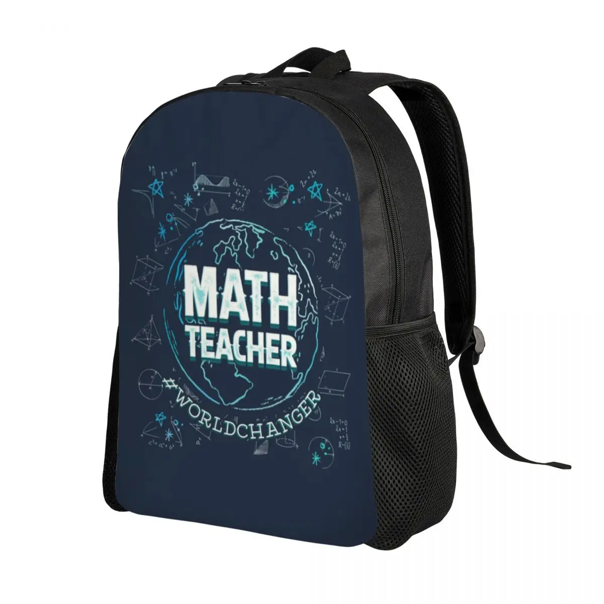 Math Teacher Backpacks for Women Men Waterproof College School Mathematical Mathematics Bag Printing Bookbag