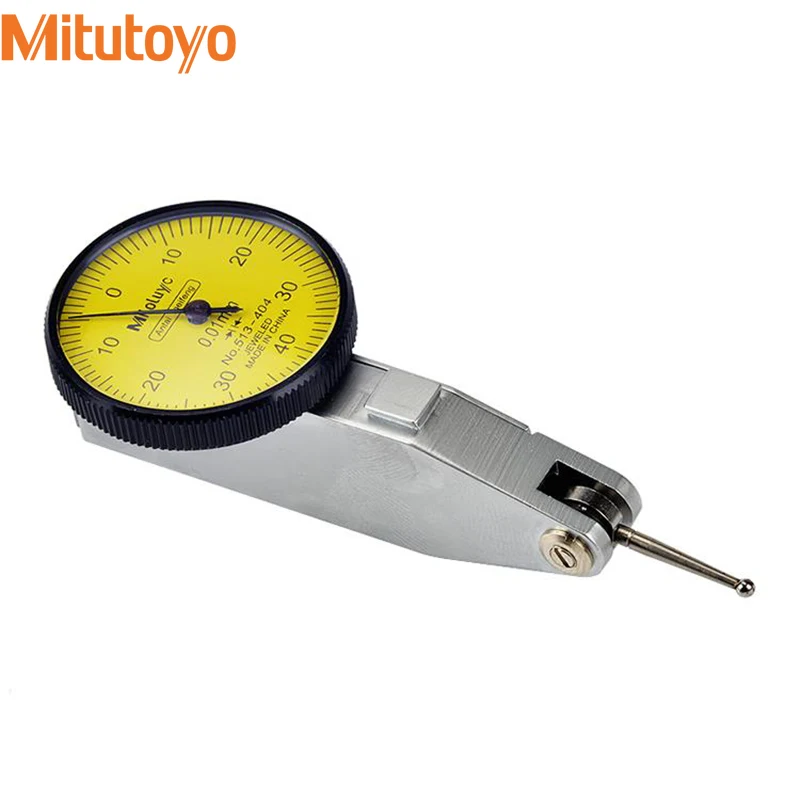 CNC Mitutoyo Tool Lever Table Dial Indicator 513-404 Gauge 0-0.8mm 0.01mm Precision Metric Dovetail Rails Indicator Measuring